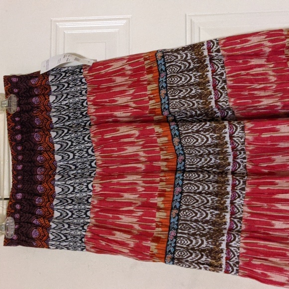 Notations Women's Colorful Hippie Maxi Skirt - Picture 4 of 6